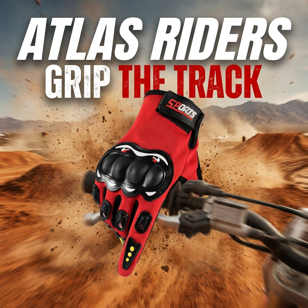 Gants Atlas Riders Racing Rouge